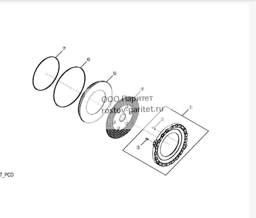 YZ121077 Двухконтурные тормоза 
